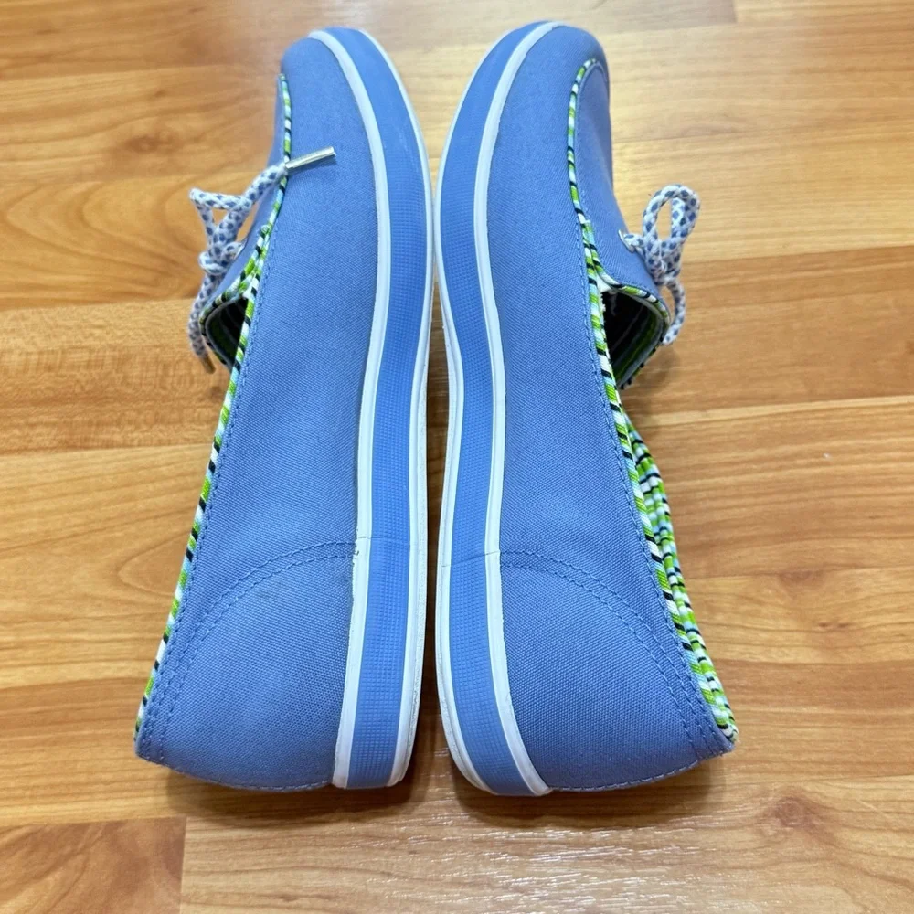 Grasshoppers Casual‎ Blue Canvas Loafers Size 7.5 XW